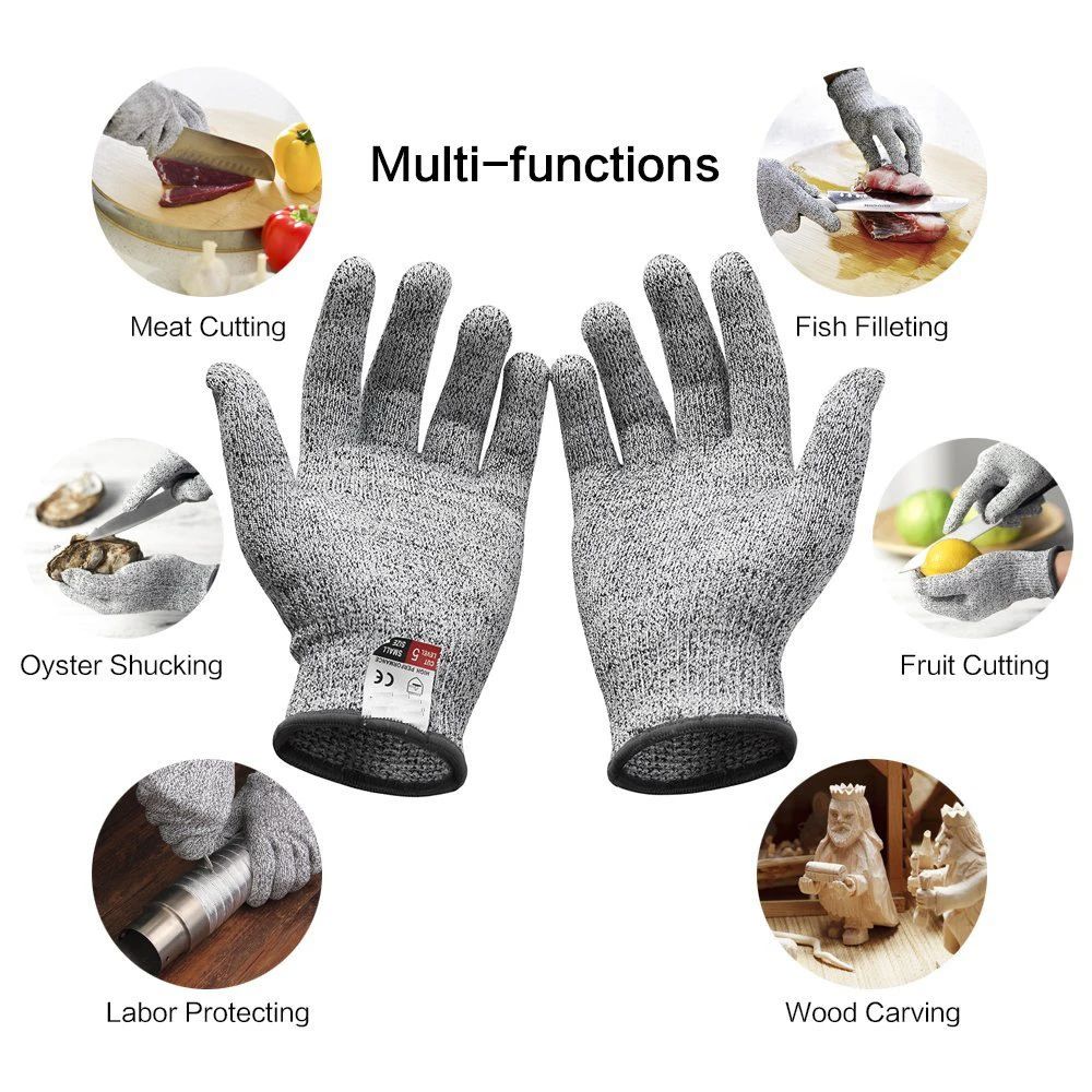 Cut Resistant Glove - Gants de coupe HPPE niveau 5,