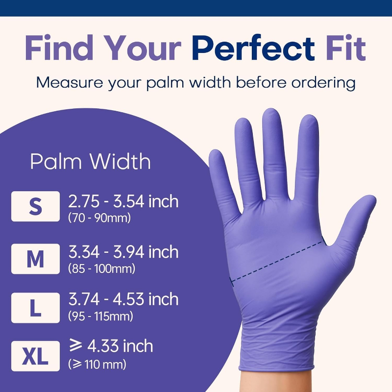 Gants en nitrile violets jetab - Exam Glove Nitrile avis et prix