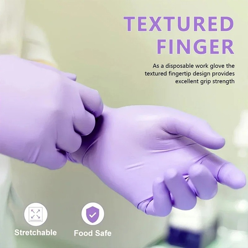Gants en nitrile violets jetab - Exam Glove Nitrile avis et prix