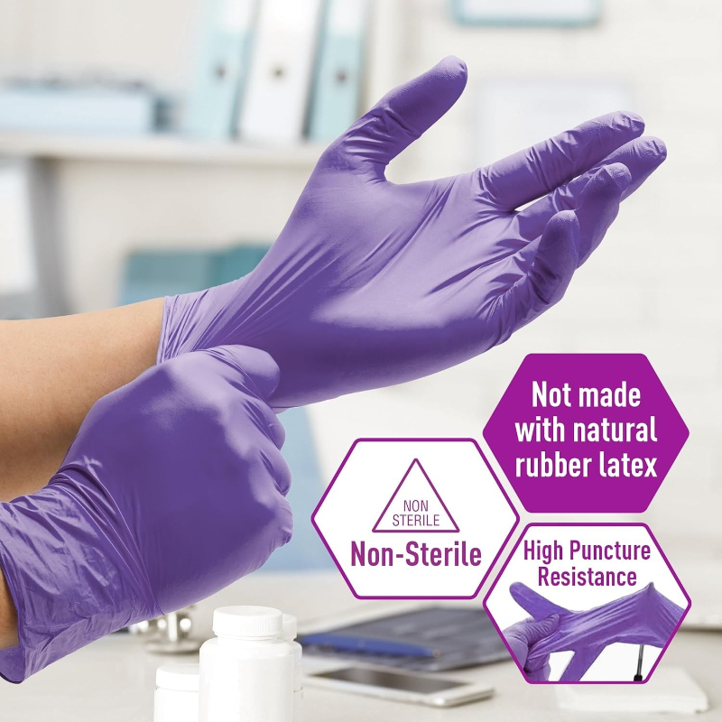 Gants en nitrile souple violet - Exam Glove Nitrile avis et prix
